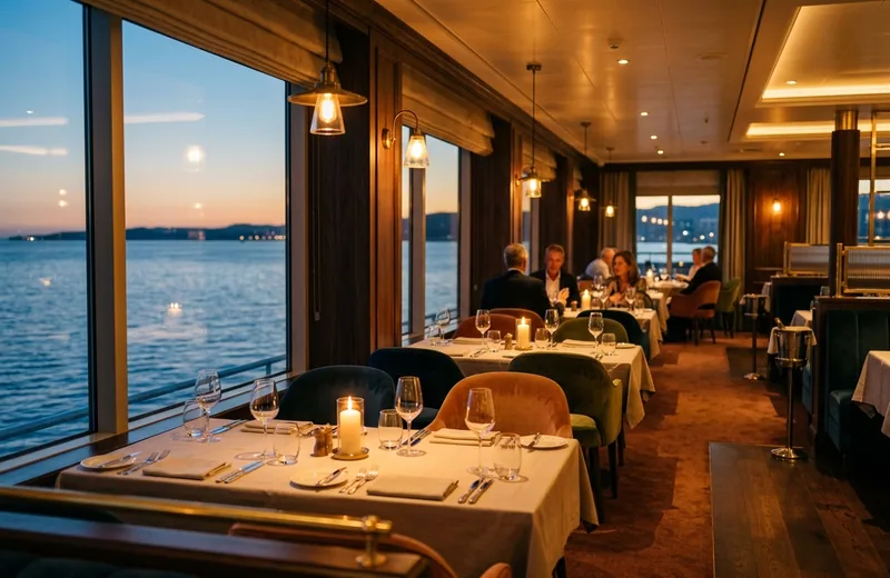 Dining aboard Golden Mango